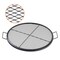 Fire Pit Cooking Grate Rectangle X-Marks Heavy Duty Steel BBQ Grill Grid